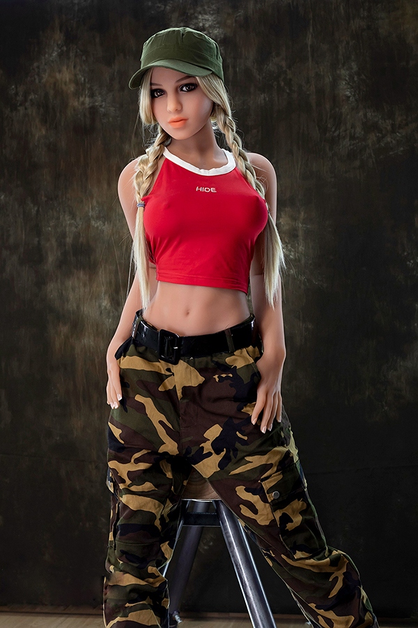 166cm C Cup TPE Blonde Thin Lips Amber Eyes American Sex Doll Gallery 2