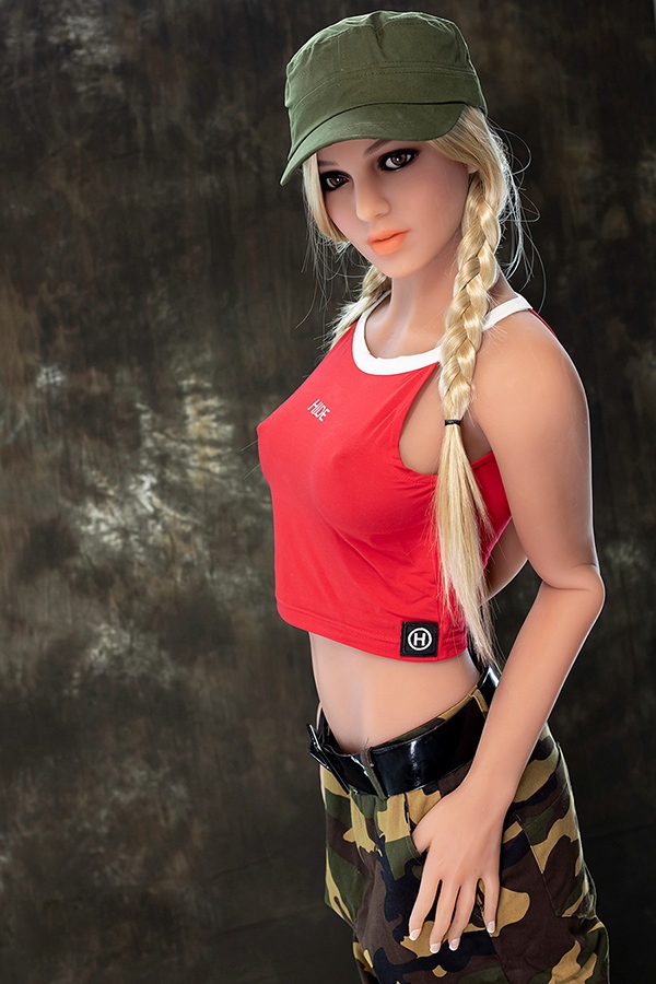 166cm C Cup TPE Amber Eyes Blonde Thin Lips American Sex Doll Gallery 4
