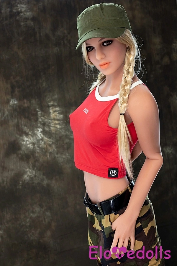 166cm C Cup TPE Amber Eyes Blonde Thin Lips American Sex Doll Gallery 4