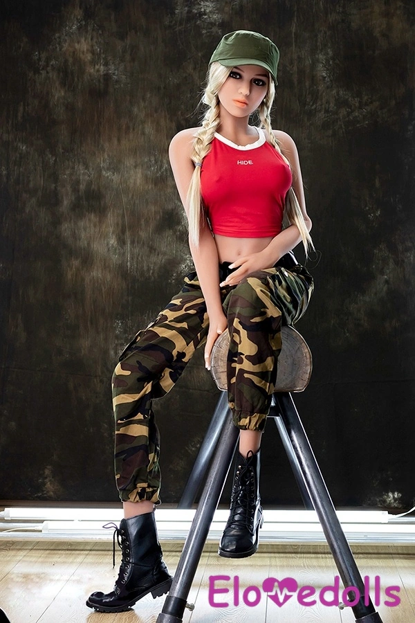 166cm C Cup TPE Blonde Amber Eyes Thin Lips American Sex Doll Detail View 1