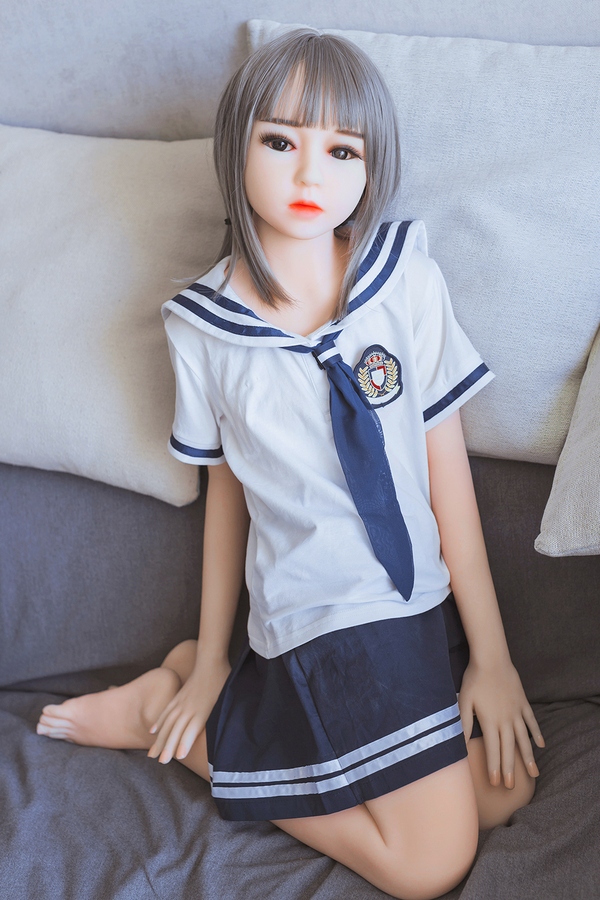 128cm A Cup TPE Petite White Blue Eyes Japanese Sex Doll Gallery 3