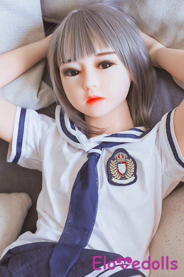 128cm A Cup TPE Blue Eyes Small Breasts White Japanese Sex Doll Gallery 9