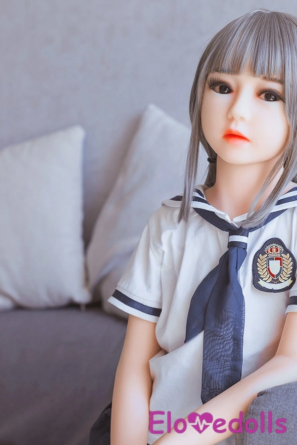 128cm A Cup TPE Petite Blue Eyes White Japanese Sex Doll Detail View 1