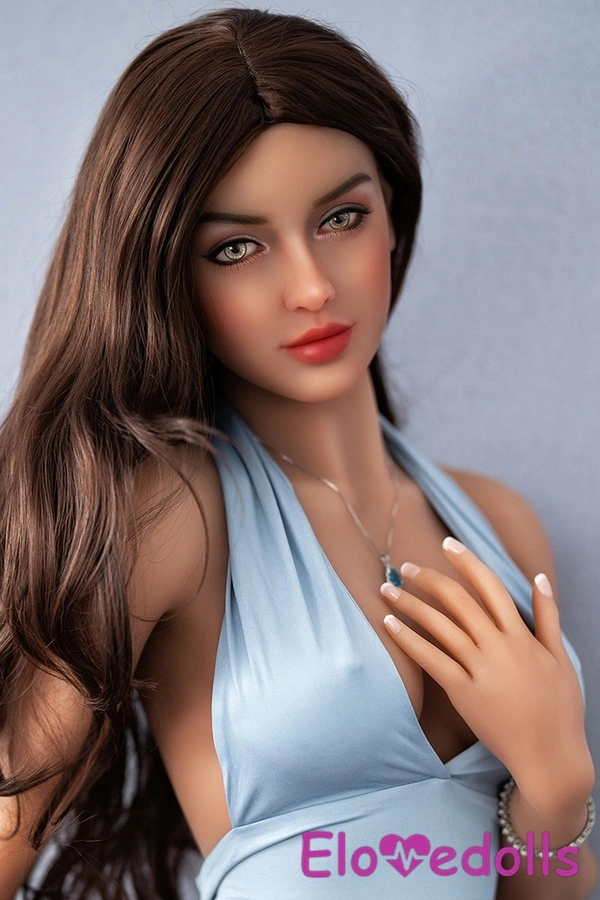 166cm C Cup TPE Πληθωρική Μελαχρινή Μπλε Μάτια Χοντρές Κούκλες Σεξ Συλλογή 9