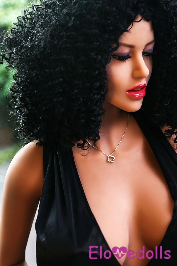 158cm B Cup TPE Black Voluptuous Petite Breasts American Sex Doll Detail View 2