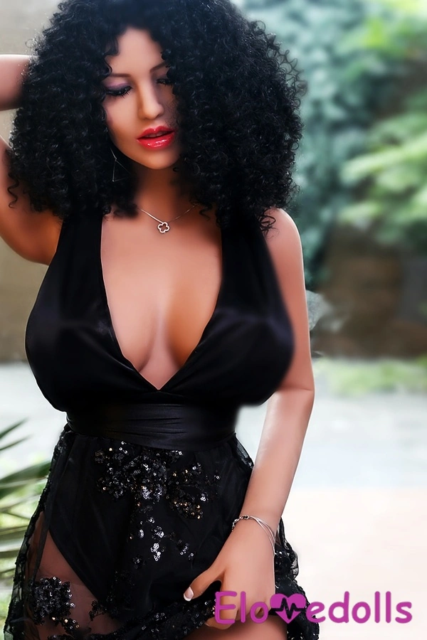 158cm B Cup TPE Voluptuous Black Full Lips American Sex Doll Detail View 6