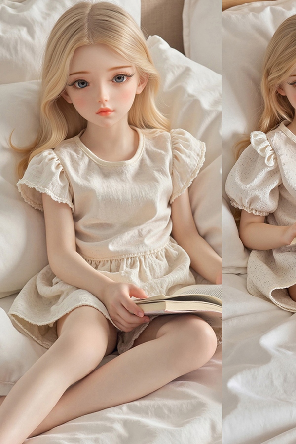 60cm B Cup TPE Petite Thin Lips Gray Eyes Anime Sex Doll Product