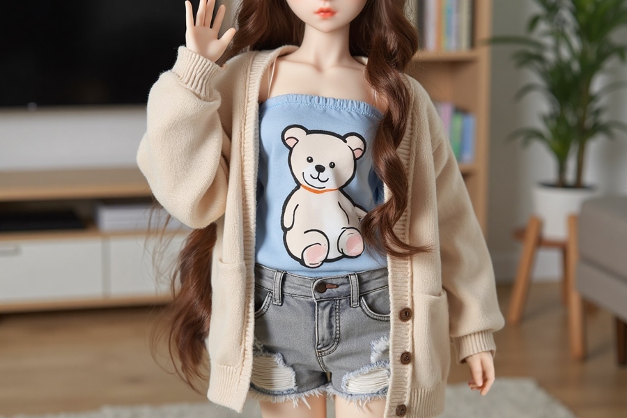 60cm B Cup TPE Thin Lips Petite Breasts Anime Sex Doll Product