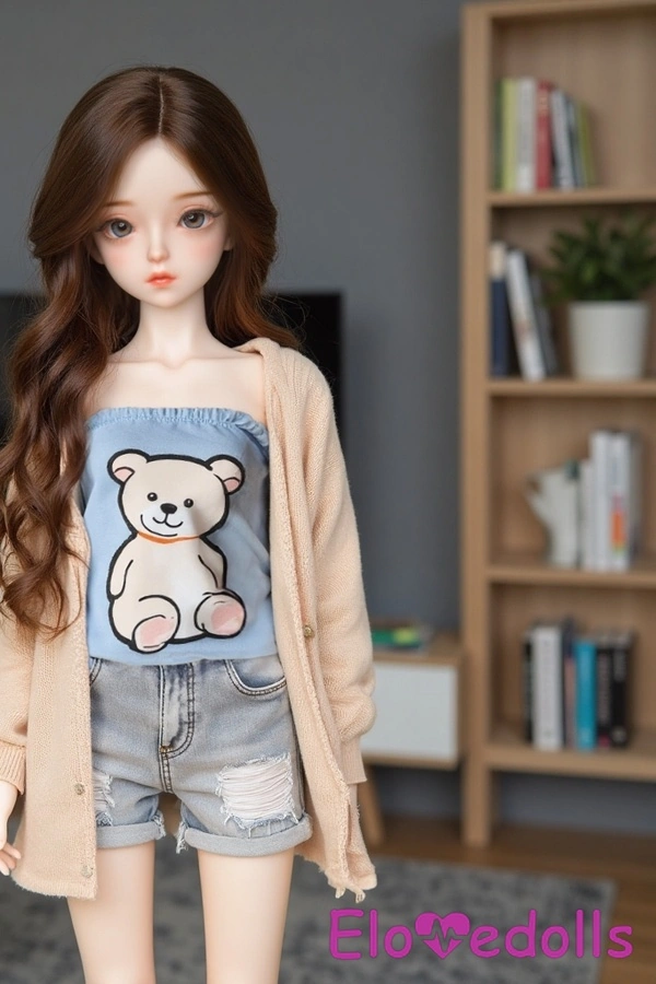 60cm B Cup TPE Petite Brown Breasts Anime Sex Doll Gallery 4