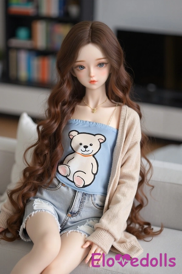 60cm B Cup TPE Petite Gray Eyes Breasts Anime Sex Doll Gallery 7