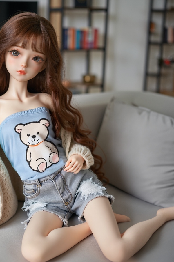 60cm B Cup TPE Petite Breasts Gray Eyes Anime Sex Doll Gallery 9