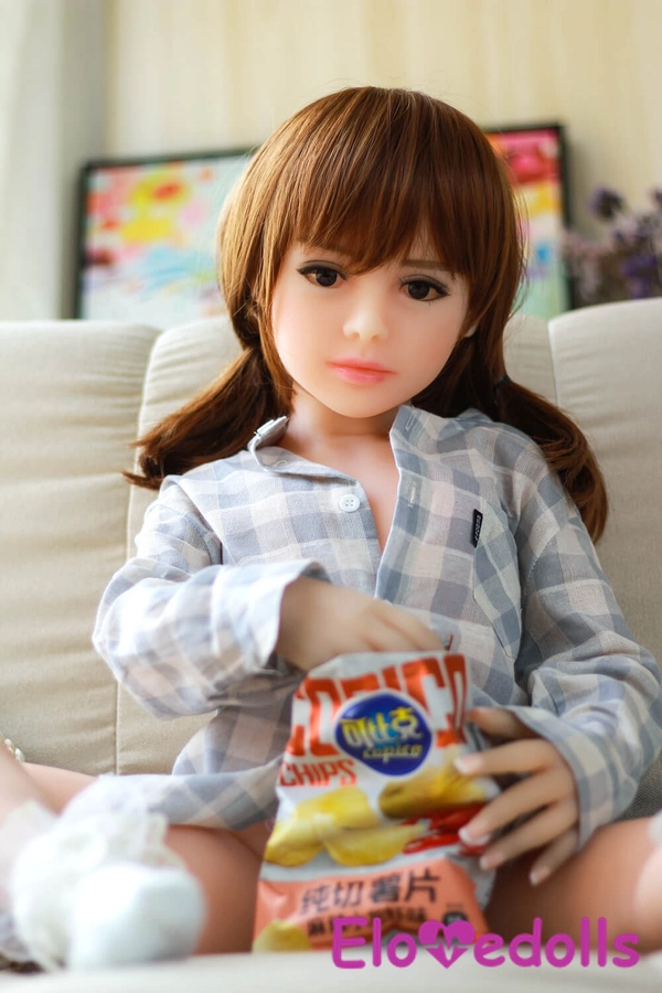 flat chest TPE adult doll body detail