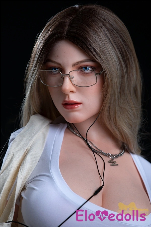 Poupée sexuelle blonde voluptueuse aux formes généreuses, bonnet F, lèvres fines, en silicone, 165 cm