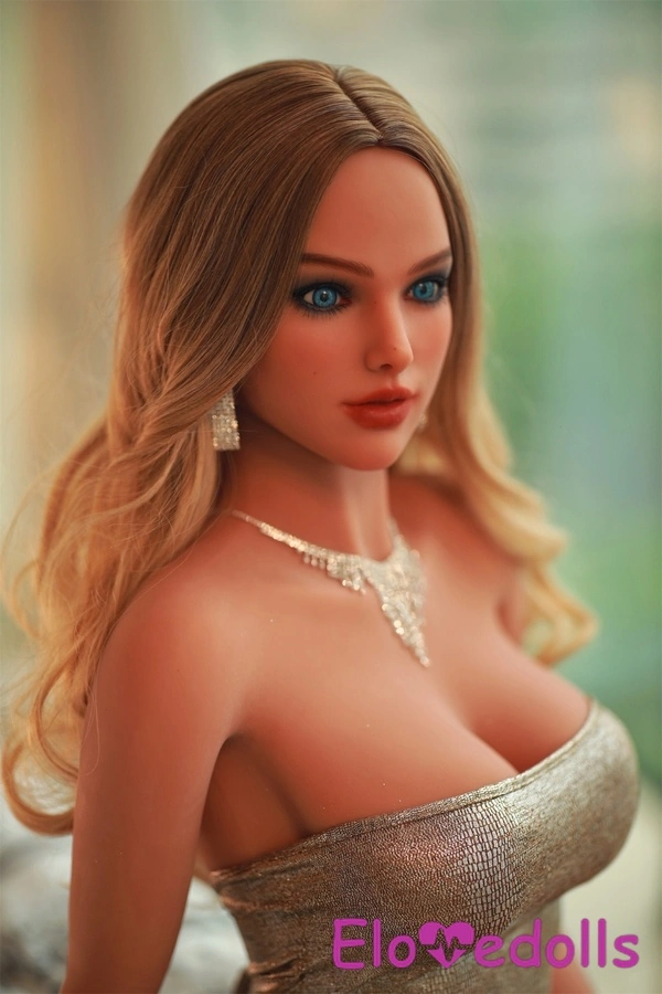TPE Blonde Small Breasts Blue Eyes Sex Doll Detail View 10