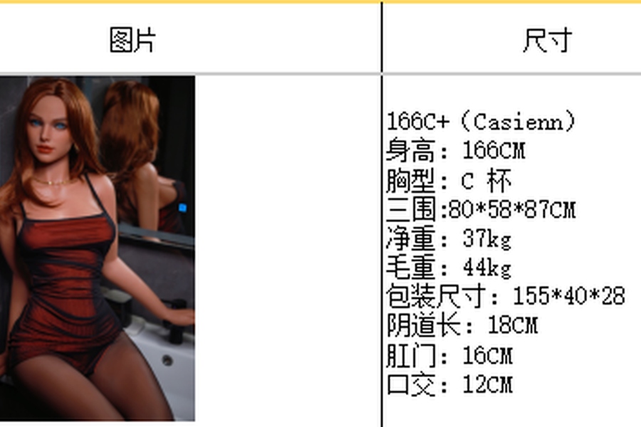 166cm C Cup TPE Voluptuous Amber Eyes Petite Breasts Sex Doll Detail View 14