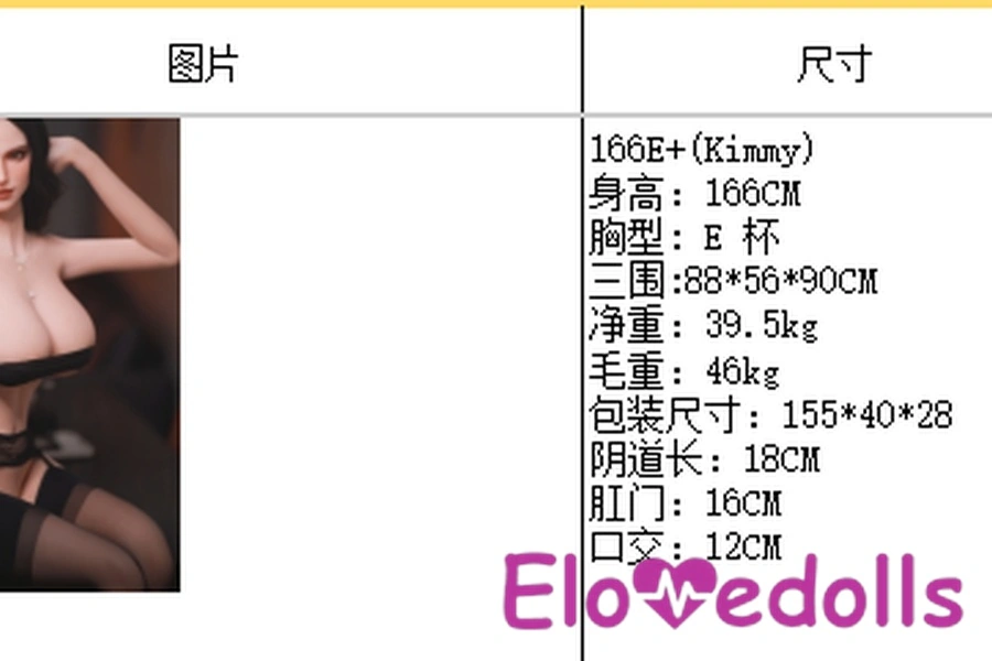 Detailní pohled na smyslnou černou sex-pannu s košíčky E, 166 cm, z TPE, jantarovýma očima, 17