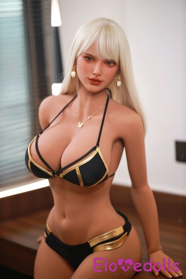 166cm E Cup TPE Glossy Lips Blonde Voluptuous Sex Doll Gallery 7