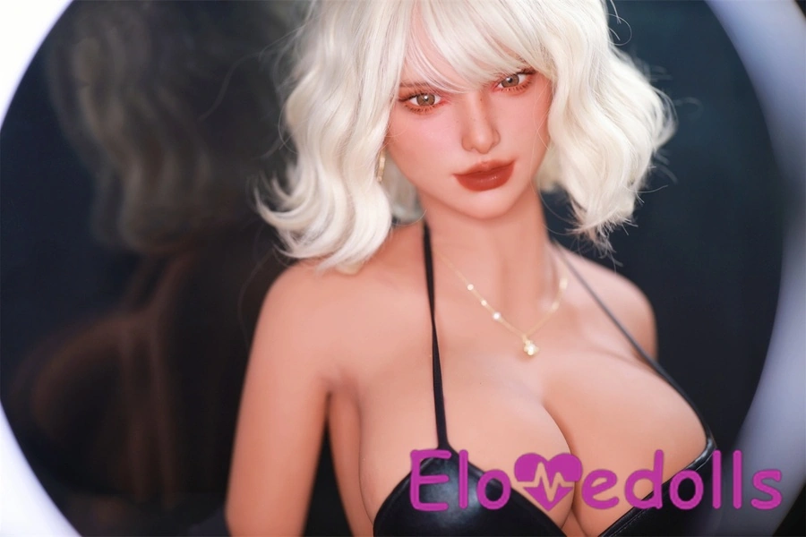 166cm E Cup TPE Blonde Extra Large Breasts Gray Eyes Sex Doll Detail View 12