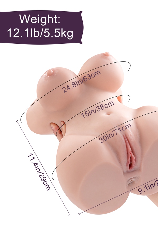 29cm F Cup TPE Voluptuous Thin Lips Small Breasts Sex Doll Gallery 2