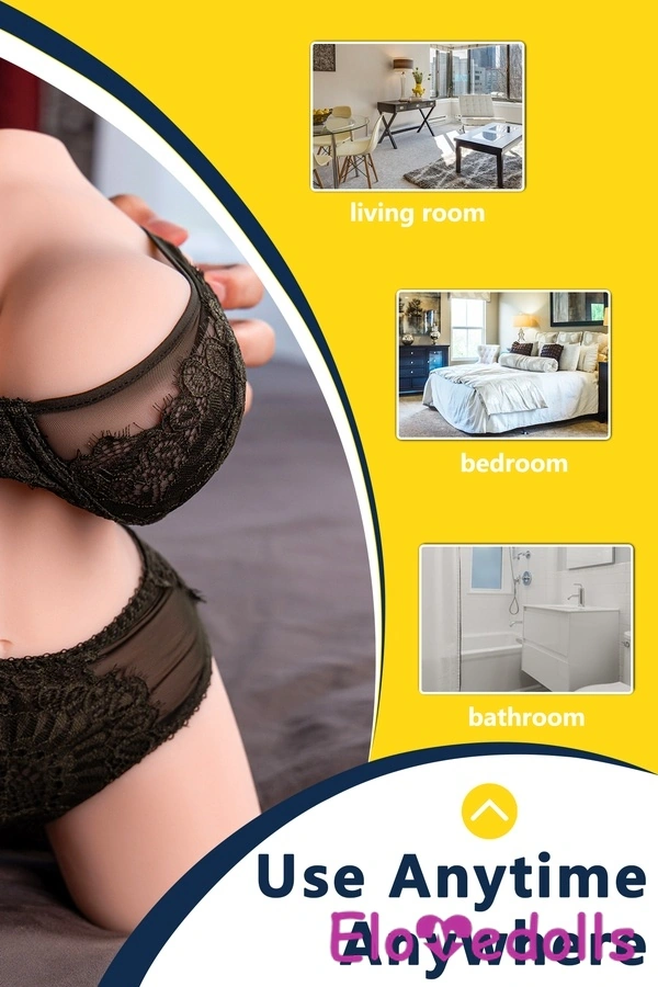 گالری عروسک جنسی ۳۷ سانتی‌متری F Cup TPE با لب‌های نازک، چشم‌های کهربایی، سینه‌های کوچک