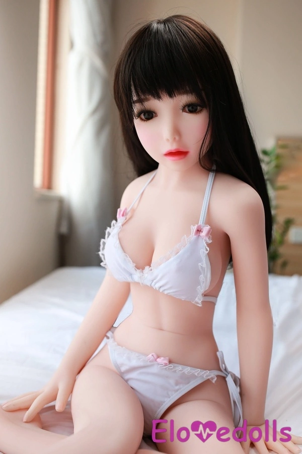 160cm D Cup TPE&Silicone Black Gray Eyes Petite Breasts Mini Sex Doll Detail View 11