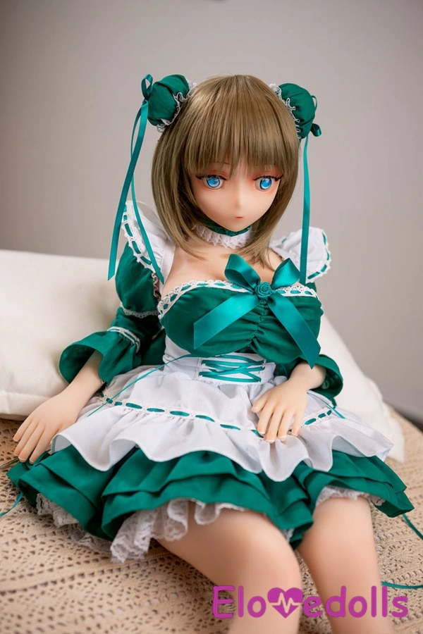 70cm B Cup TPE Green Eyes Petite White Anime Sex Doll Gallery 9