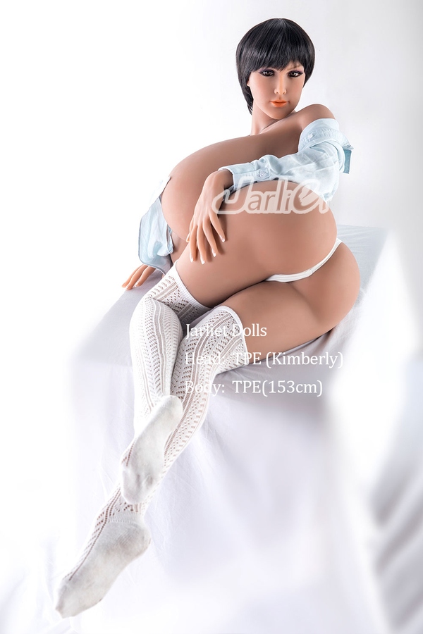 153cm F Cup TPE Glossy Lips Petite Breasts Black Realistic Sex Doll Detail View 7