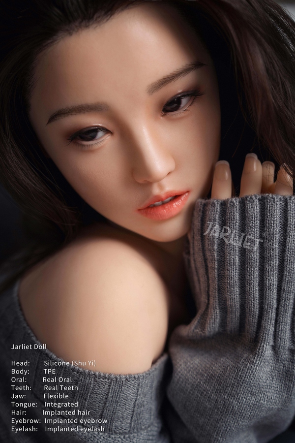 149cm B Cup Silicone Head & TPE Body Petite Breasts Gray Eyes Thin Lips Sex Doll Gallery 8