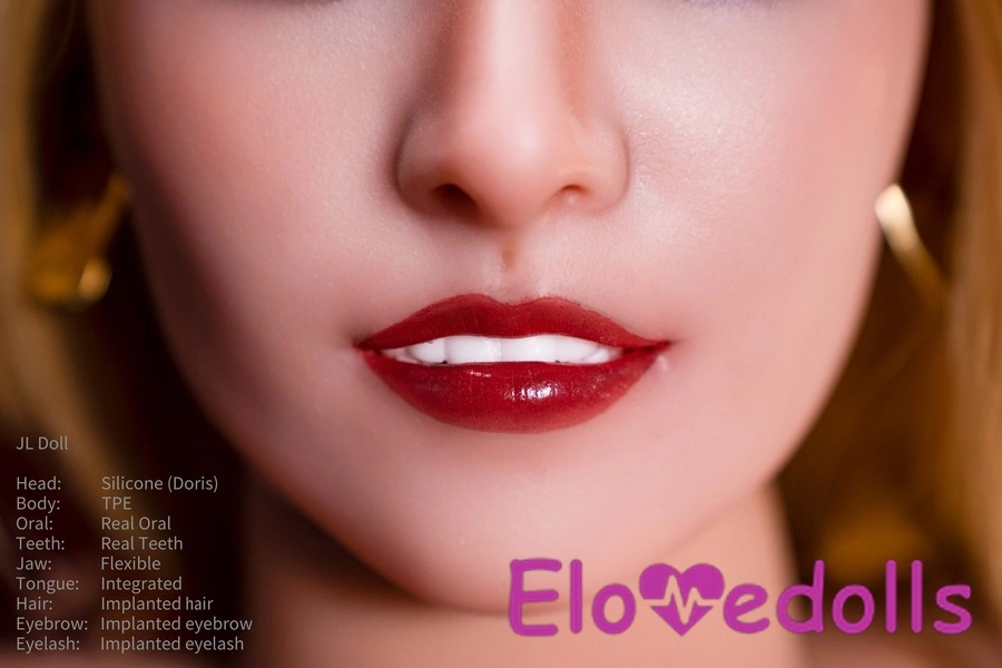 148 سینٹی میٹر سی کپ سلیکون ہیڈ اور ٹی پی ای باڈی پتلے ہونٹ عنبر آنکھیں بے تاب لائف لائک سیکس ڈول گیلری 6