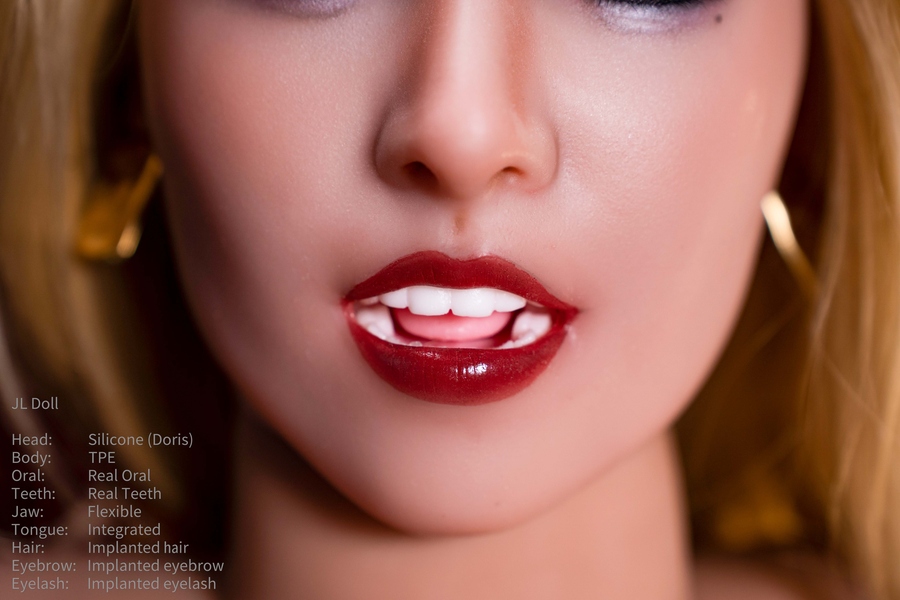 148cm C Cup Silicone Head & TPE Body Voluptuous Amber Eyes Thin Lips Lifelike Sex Doll Gallery 7