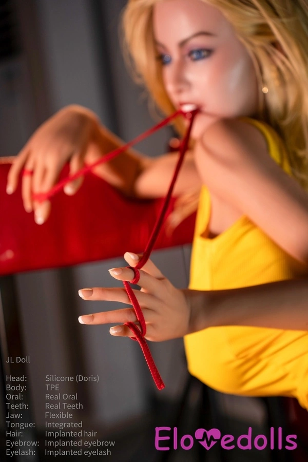 148 سینٹی میٹر سی کپ سلیکون ہیڈ اور ٹی پی ای باڈی پتلے ہونٹ سنہرے بالوں والی آہستگی والی سیکس ڈول تفصیل دیکھیں 11