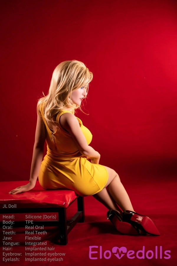 148 سینٹی میٹر سی کپ سلیکون ہیڈ اینڈ ٹی پی ای باڈی سنہرے بالوں والی عنبر آنکھیں ولوپٹو لائف لائک سیکس ڈول تفصیل دیکھیں 19