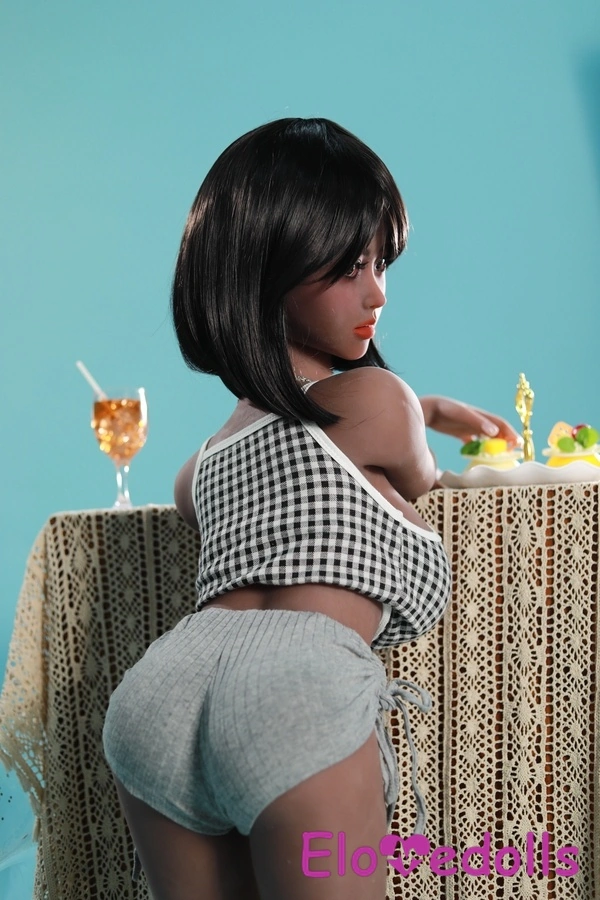 105cm D Cup TPE Black Thin Lips Petite Sex Doll Gallery 7