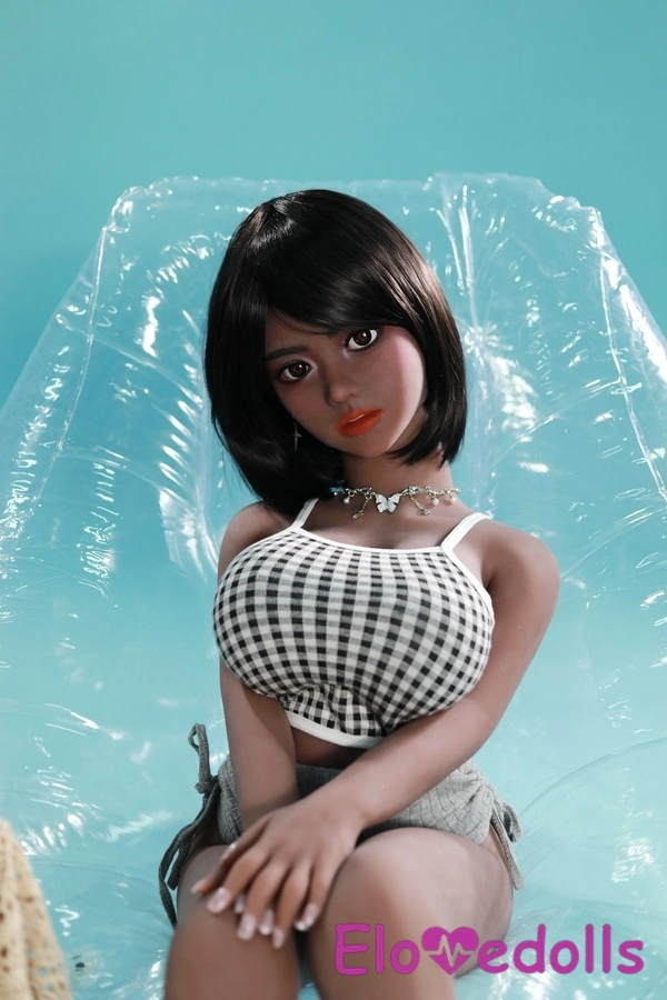 105cm D Cup TPE Thin Lips Black Hazel Eyes Sex Doll Detail View 1