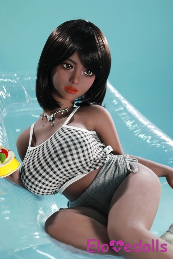 105cm D Cup TPE Petite Thin Lips Black Sex Doll Detail View 6