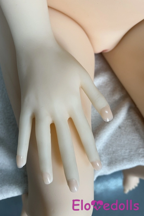 Búp bê tình dục giống thật 155cm A Cup TPE Ngực nhỏ Mắt xám Tóc vàng Xem chi tiết 4