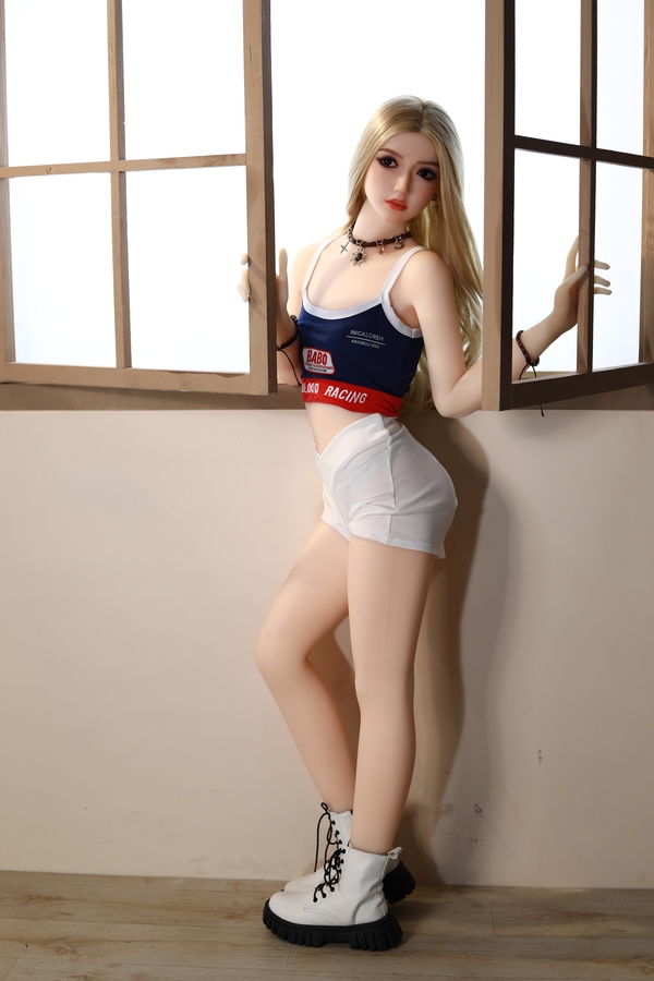 155cm A Cup TPE Small Breasts Thin Lips Gray Eyes Lifelike Sex Doll Detail View 12