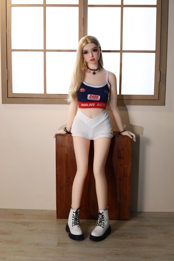 155cm A Cup TPE Gray Eyes Thin Lips Petite Lifelike Sex Doll Detail View 14