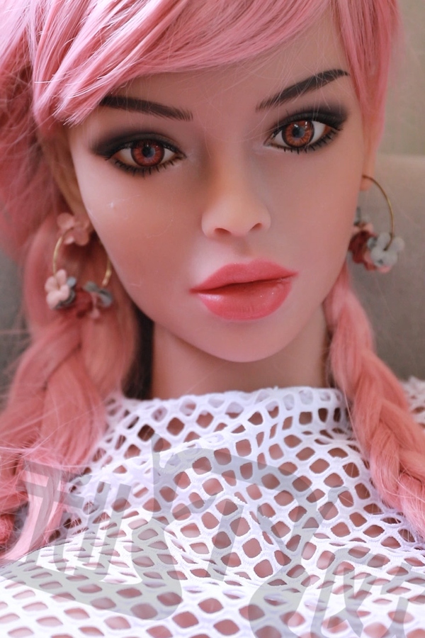 158cm D Cup TPE Thin Lips Pink Gray Eyes Sex Doll Detail View 19