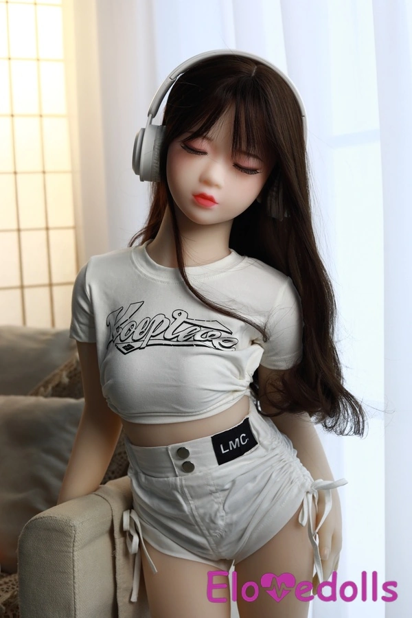 Búp bê tình dục giá rẻ TPE ngực nhỏ 100cm màu vàng mắt hổ phách Bộ sưu tập 5