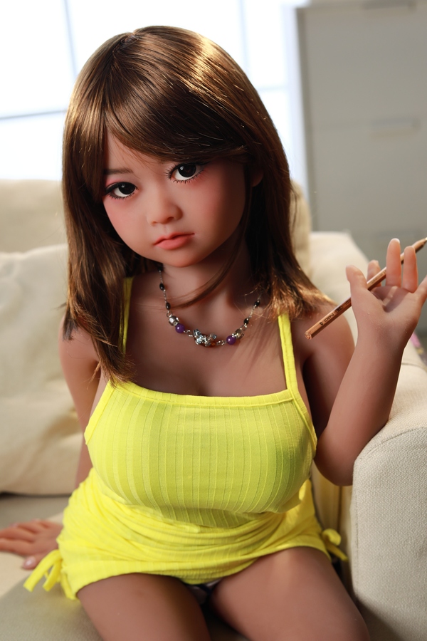 100cm C Cup TPE Amber Eyes Thin Lips Small Breasts Mini Sex Doll Detail View 18