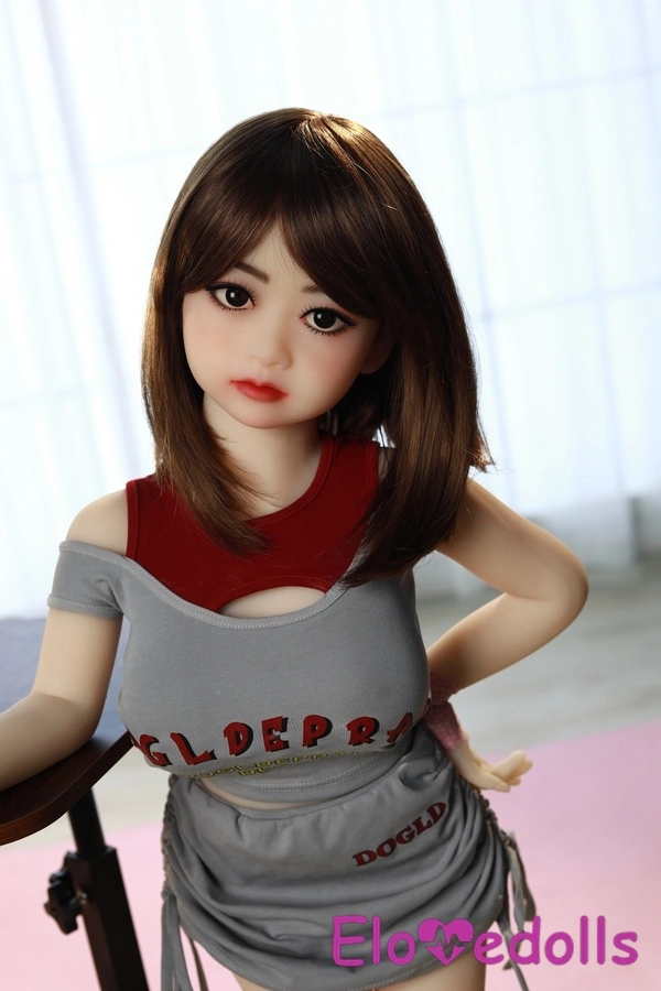 100cm C Cup TPE Petite Gray Eyes Thin Lips Real Doll Detail View 7