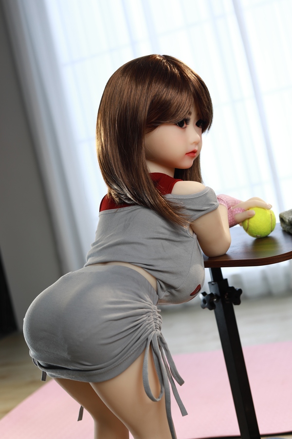 100cm C Cup TPE Petite Gray Eyes Thin Lips Real Doll Detail View 12