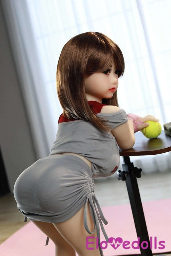 100cm C Cup TPE Petite Gray Eyes Thin Lips Real Doll Detail View 12