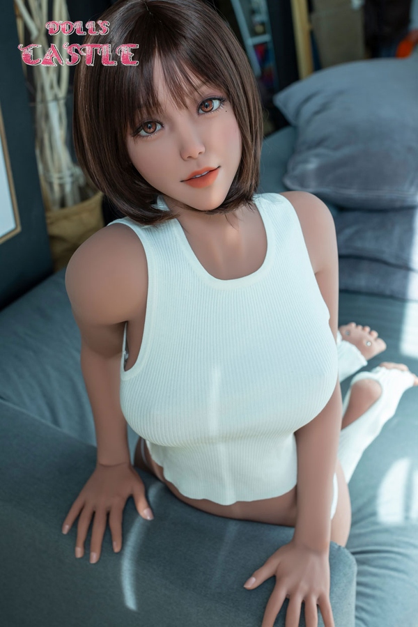 163cm E Cup TPE Petite Breasts Gray Eyes Thick Sex Doll Product