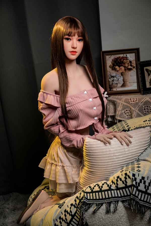 160cm D Cup TPE Amber Eyes Brunette Petite Breasts Sex Doll Gallery 8