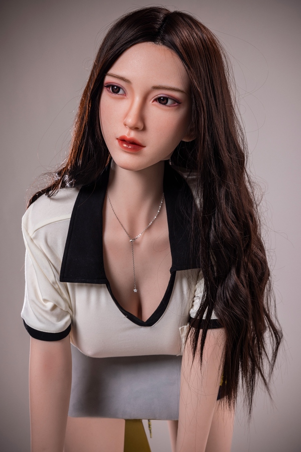 170cm C Cup TPE&Silicone Voluptuous Black Gray Eyes Sex Doll Detail View 7